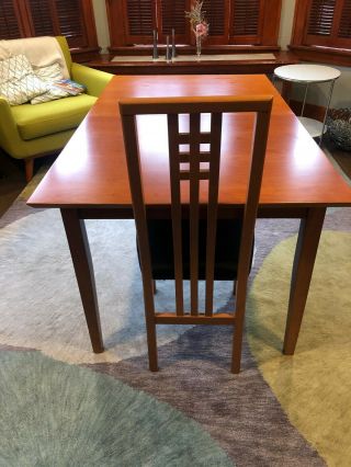 Vintage Set Of Ims Srl Italian Teak Chairs And Dining Table Mid Century Styling