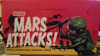 Mars Attacks Heritage Topps 1 Hobby Box With Special Hits Sketch And More