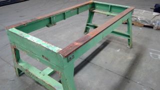 Vintage Cast Iron Legs Table Work Bench Machine Base 72 - 1/2 