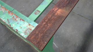 Vintage Cast Iron Legs Table Work Bench Machine Base 72 - 1/2 