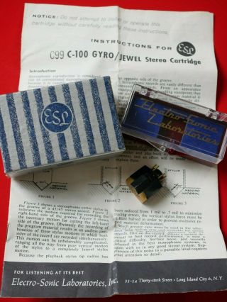 Vintage ESL Electro Sonic Laboratories C - 99 Stereo Phono Cartridge C99 4