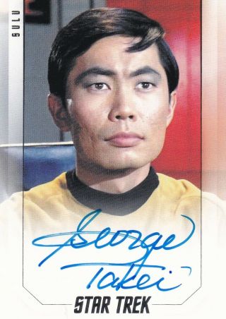 Star Trek Inflexions Autograph Card George Takei As Sulu