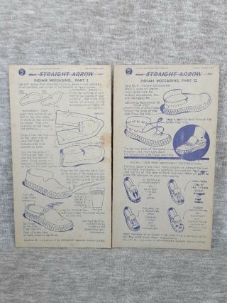 Vintage 1950 Nabisco Shredded Wheat Straight Arrow Book To Card 5 & 6