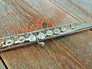Vintage 1955 Wm.  S.  Haynes Commercial Model Flute Complete Overhaul Double Case 5