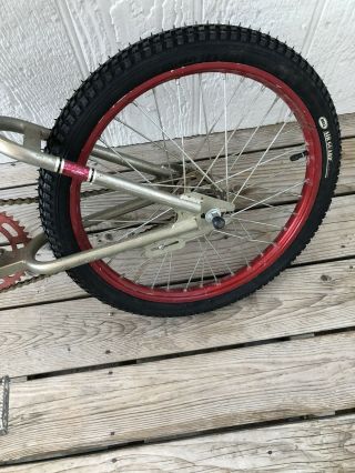 Vtg Mongoose BMX Red Line Motomag Red Maxy Crank 20” Bicycle Old School 6