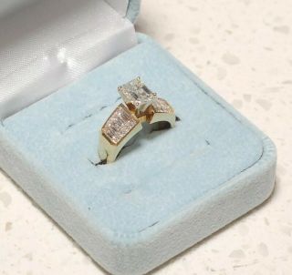 Diamond Vintage Engagement Ring; 18k Yellow Gold; Signed A&p; 1.  5 Ct,  Si2 Stone