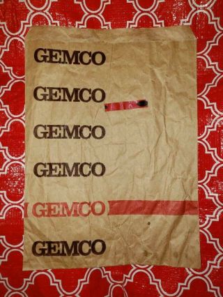Vintage 70s Gemco Department Store Shopping Bag 1970 San Leandro California