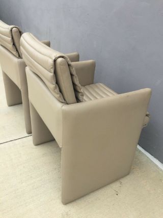 90s VINTAGE LEATHER HIGH END PREVIEW VLADIMIR KAGAN LEATHER CLUB CHAIRS 6