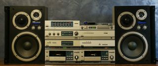 AIWA Vintage M - 808 Mini Component Stereo System 1980s restored & wonderful 5