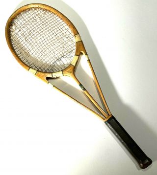 Hazells Streamline Green Star Vintage Tennis Racquet 1930 - Was Jeanne Cherry 