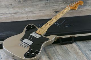 Vintage 1973 Fender Telecaster Deluxe Shoreline Gold,  Ohsc