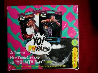 1991 Pro Set Yo Mtv Raps Musicards Card Box Of 36 Dr Dre M C Hammer,