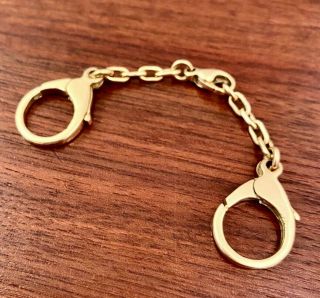 Rare Vintage Tiffany & Co Solid 18k Yellow Gold Valet Keychain Italy 12.  3g