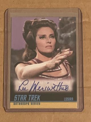 Star Trek The Series (tos) Lee Meriwether As Losira Autograph Card A206