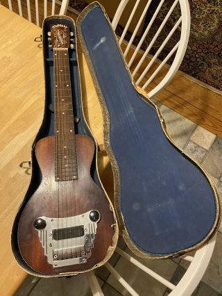 Vintage 1940’s - 50’s Oahu Tonemaster Lap Steel Guitar W/ Case