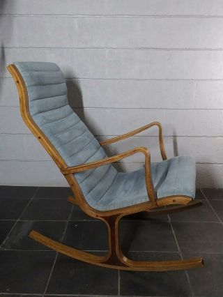 Heron Rocking Chair Vintage Mid Century Modern Mitsumada Sugadawa Tendo Mokko