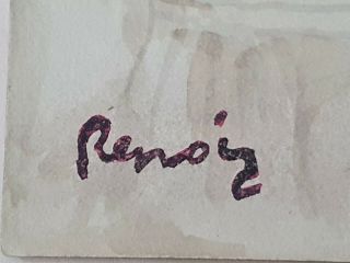 Pierre - Auguste Renoir Vintage Rare Art Wc Painting Hand Signed No Print