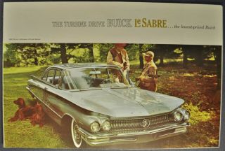 1960 Buick Lesabre Sales Brochure Folder Hardtop Sedan 60