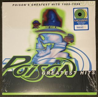 Poison - Greatest Hits - 2x Lp Walmart Exclusive Vinyl Yellow & Green