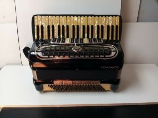 Vintage Stradavox 120/41 Full - Size Piano Accordion Made In Italy