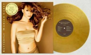 Mariah Carey Butterfly Lp Urban Outfitters Uo Gold Yellow Vinyl Oop
