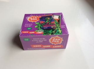 1992 Zap Pax Video Game Cards Box