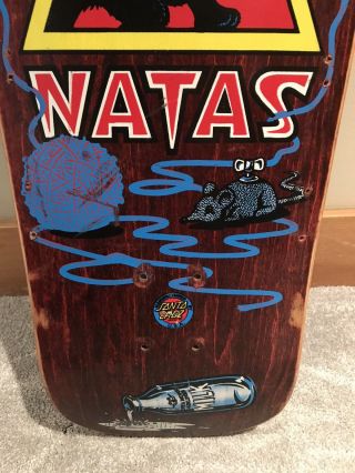 Vintage OG Natas Kaupas kitten skateboard deck rare purple stain SMA Santa Cruz 4