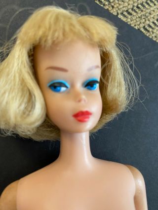 Vintage Blonde High Color American Girl Barbie Doll,  1966