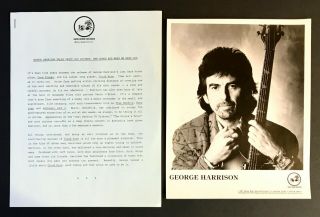 George Harrison Cloud Nine Rare Press Kit 1987 Orig W/photo Dark Horse Beatles