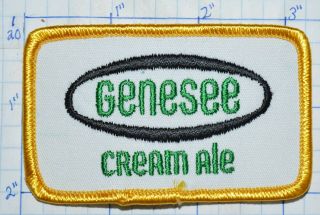 Genesee Cream Ale York Brewery Advertising 3.  25 " Embroidered Patch
