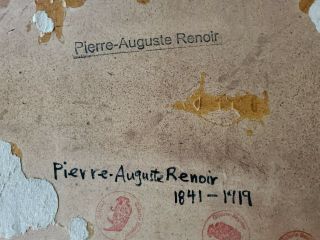 Pierre - Auguste Renoir Vintage Oil Painting Handsigned 5
