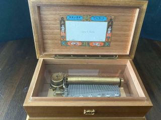 Vintage Reuge Sainte Croix Ch 72 Note Music Box - Lara 