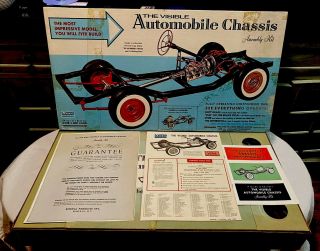 Vintage Renwal Visible Automobile Chassis Model Kit No.  813 Looks Complete Rare