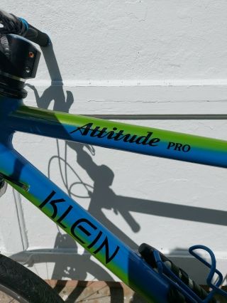 Klein Attitude Pro Blue Koi Vintage Mountain Bike Xt Components Rare 1998 Med.