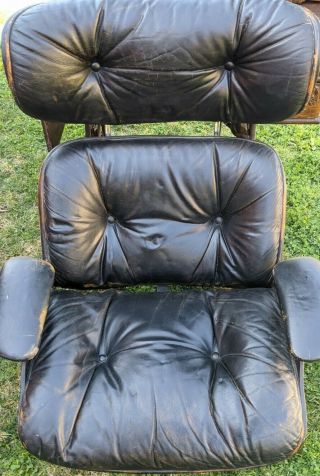 Vintage 80s Herman Miller Eames Lounge Chair - Black Leather (chair Only)