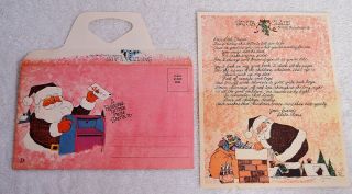 Vintage Dr Pepper Letter From Santa Version D With Envelope,  2 Extra Letters