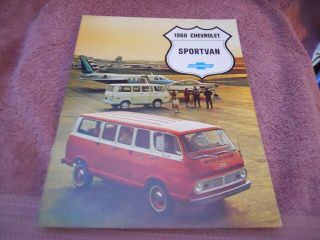 1968 Chevrolet Sportvan Dealer Brochure Orig