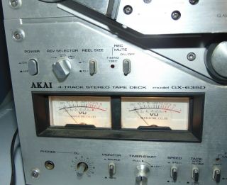 Vintage AKAI GX - 635D REEL TO REEL TAPE DECK Powers Up 3