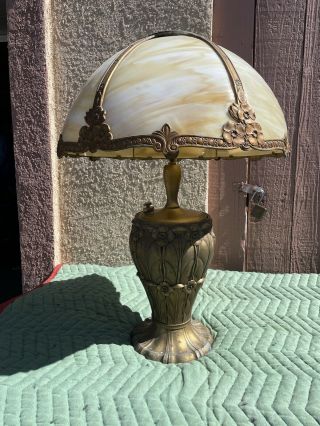Vintage 1920’s Coleman Deluxe Quick Lite Lamp Aristocrat Art Shade Needs Repairs