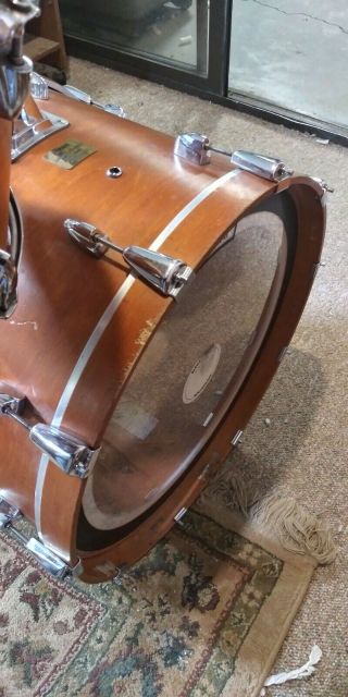 Yamaha Maple Custom Absolute Vintage Natural Drum Set 5