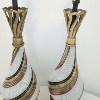 Vintage Murano Glass Table Lamps by Dino Martens. 3