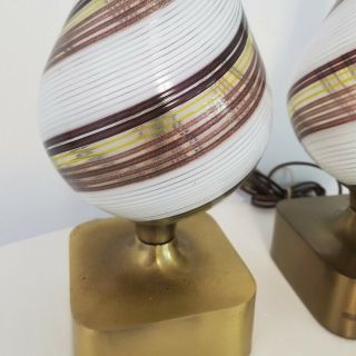 Vintage Murano Glass Table Lamps by Dino Martens. 5