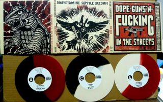 Dope Guns F@:king In The Streets 13 3 X 7 " Colored Vinyl Set -