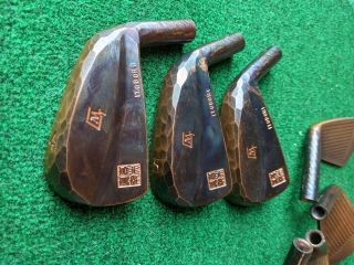 Japanese Itobori Golf Vintage Copper Heads 4 - Pw