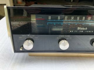 McIntosh MR 77 FM Stereo Tuner Vintage 3