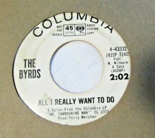 The Byrds - All I Really Want To Do - Columbia 4 - 43332 - 7 ' 45rpm (rock) Red Vinyl - PROMO 2