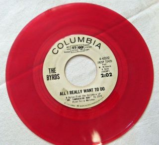 The Byrds - All I Really Want To Do - Columbia 4 - 43332 - 7 ' 45rpm (rock) Red Vinyl - PROMO 3