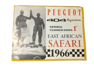 1966 Peugeot 404 East African Safari Race