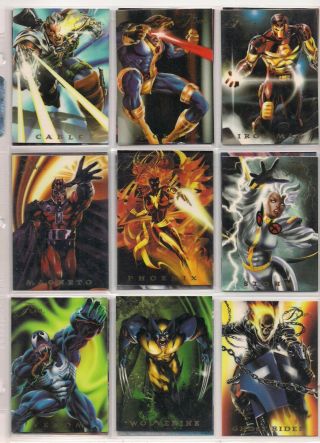 1994 Marvel Flair Annual Complete Powerblast Chase Card Set Nm Wolverine Venom