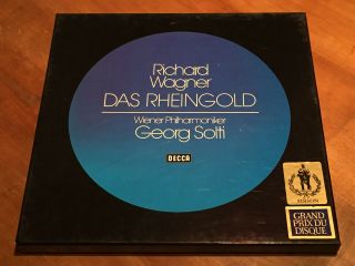 Richard Wagner Rheingold Solti Decca 3 Lp Box Ring 1/3 Nm Like